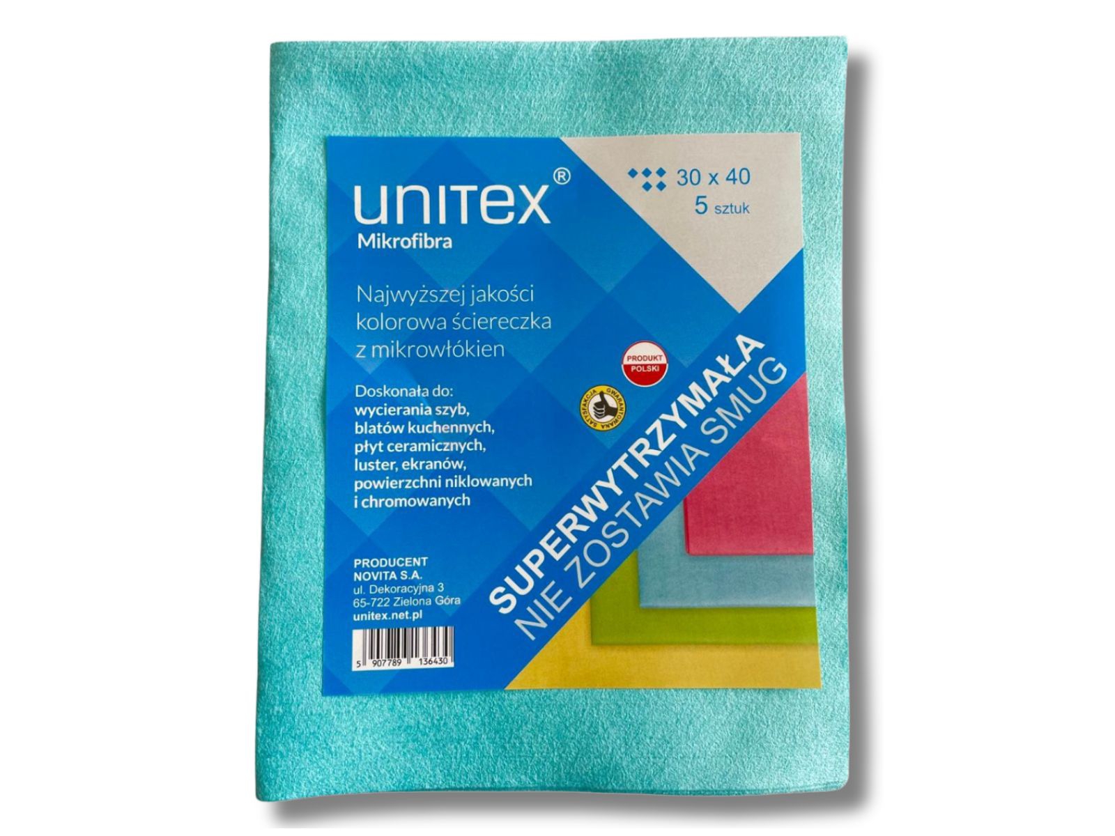 Mikrofibra Unitex BLUE Ściereczki 5 sztuk